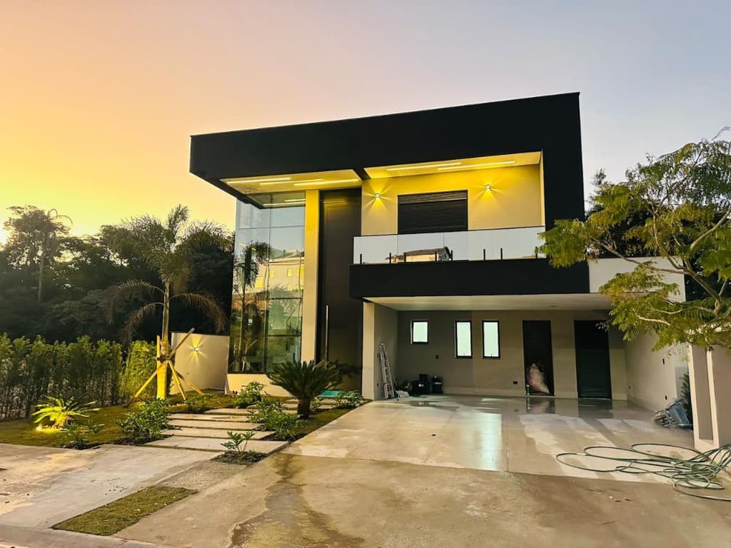 Casa de luxo em condomínio na Aldeia da Serra com 4 suítes e 6 vagas de garagem - Santana de Parnaíba-SP — foto 1 de 21