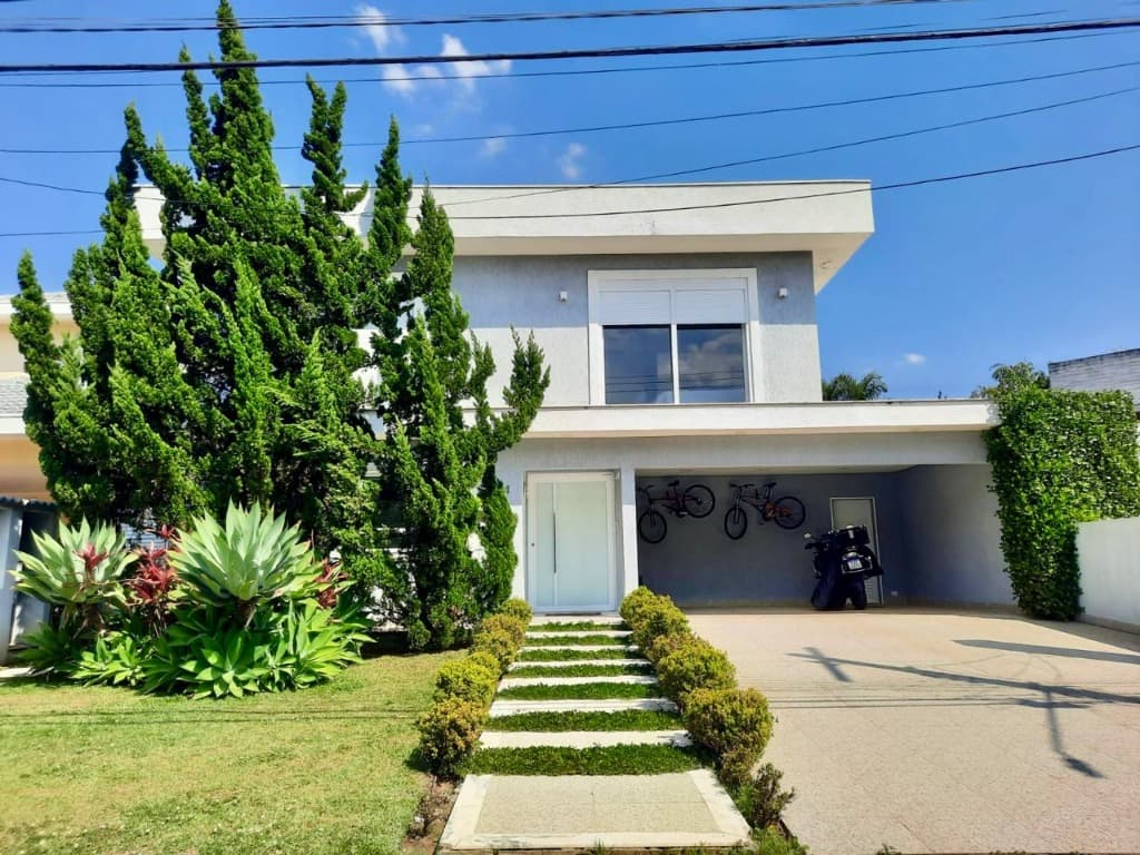 Imperdível: Casa em Condomínio de Luxo na Aldeia da Serra, Santana de Parnaíba-SP, 4 suítes, 385,18m², 4 vagas. — foto 1 de 71